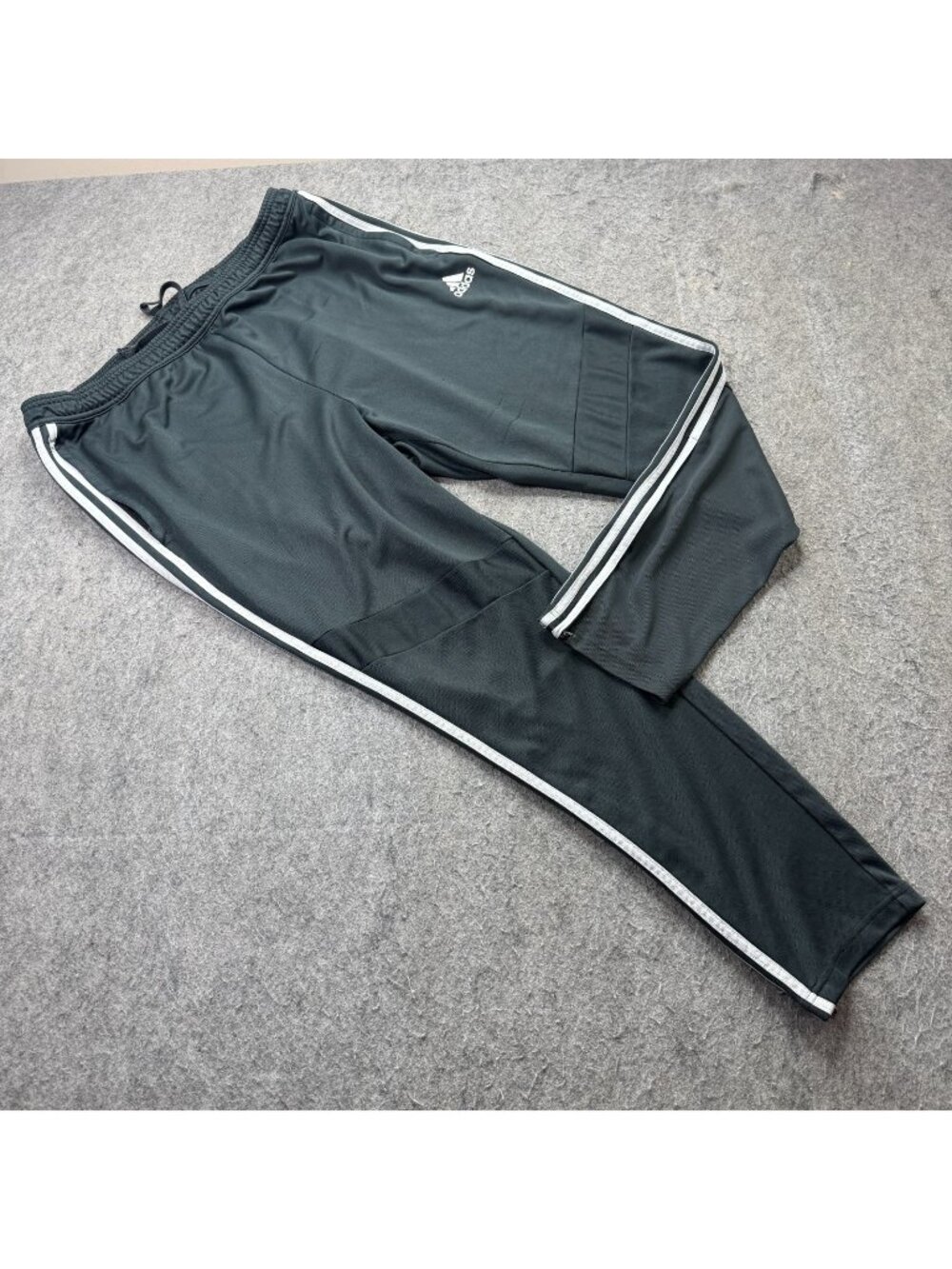 Adidas Tiro 19 Soccer Training Pants Men 2XL Gray White Ankle Zip 30" DZ6168